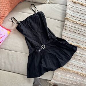 Black Dress with Belt